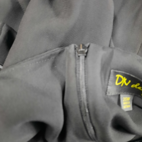 Size 20W 2pc Women's Black Elegant Dress w/  Lightweight Suit Coat Set Outfit - Picture 9 of 9